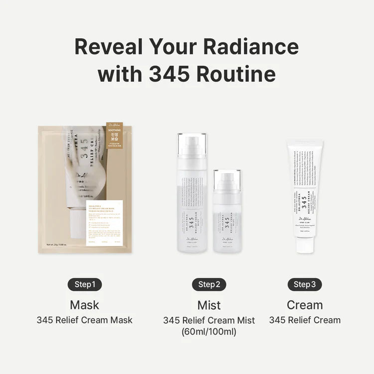 Dr. Althea 345 Relief Cream 50ml | Soothing & Repair Moisturizer for Sensitive Skin