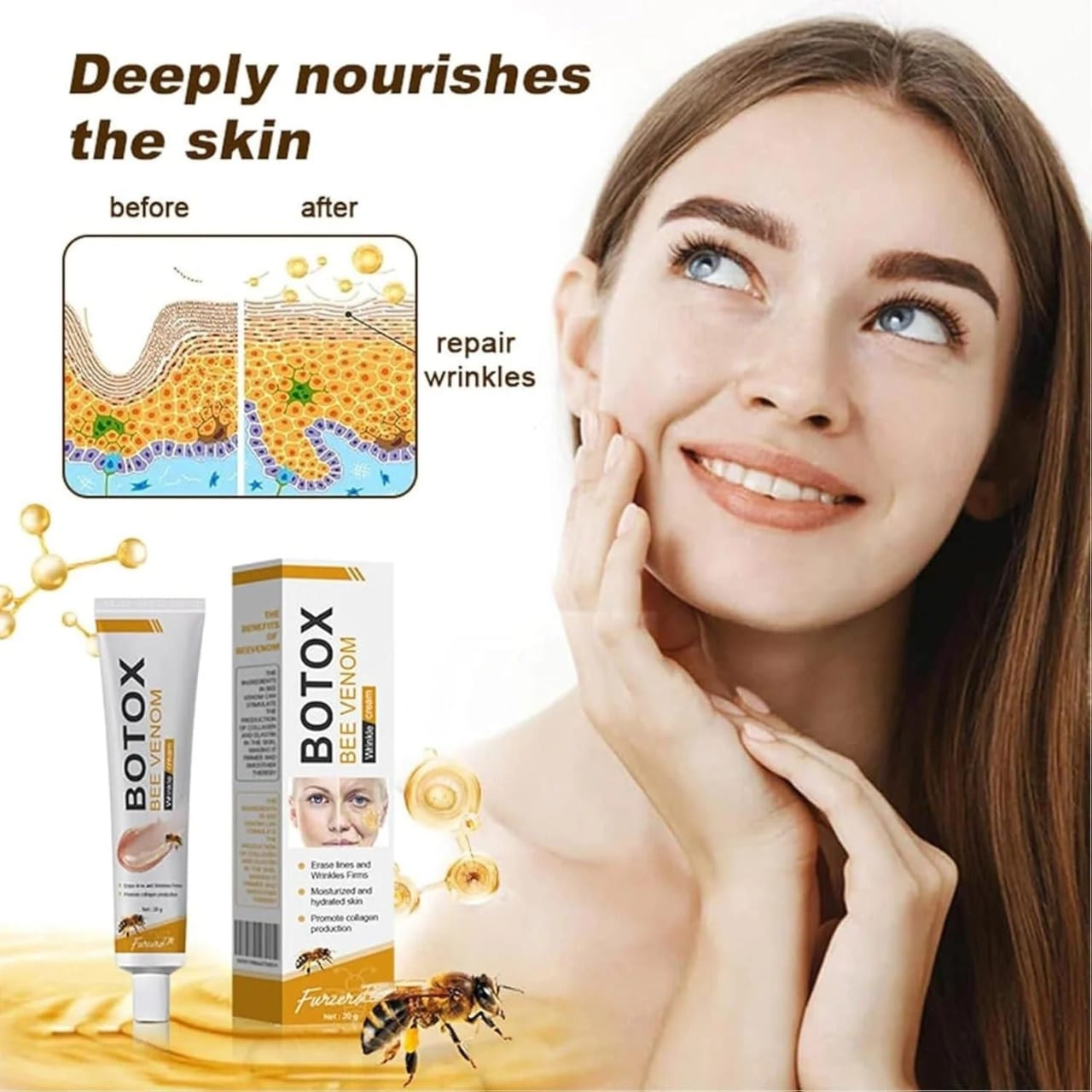 Botox Bee Venom Wrinkle Cream – Anti-Aging & Collagen Boosting Moisturizer