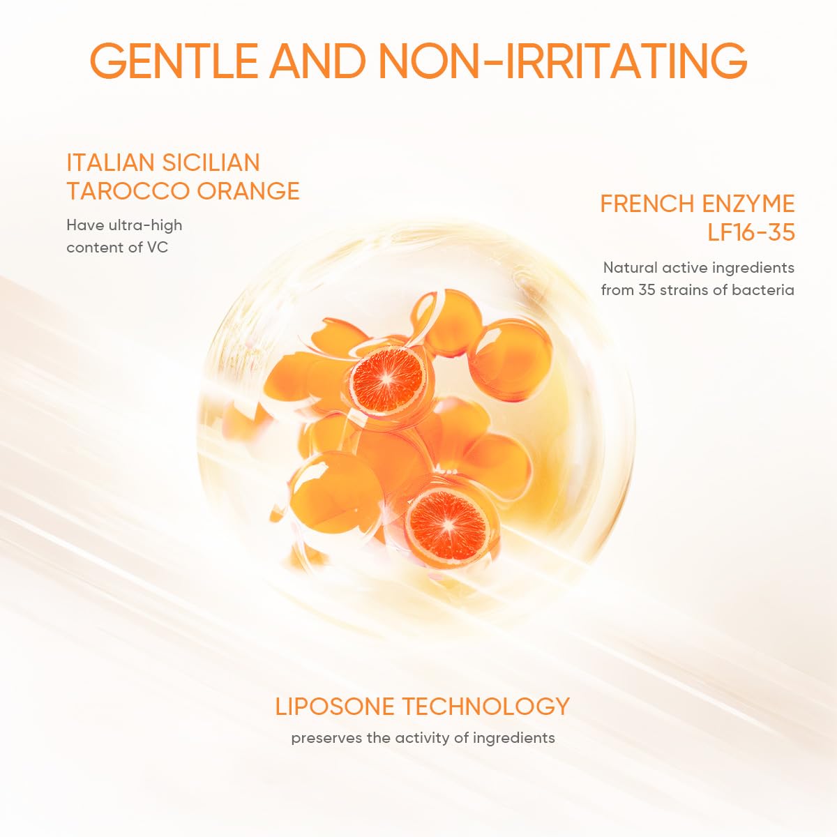Orange Whitening Exfoliating Brightening Gel – Deep Cleansing Face Scrub