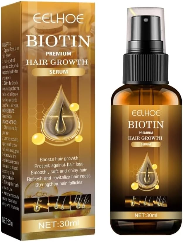 Biotin Hair Growth Serum by EELHOE - Anti-Hair Loss Treatment