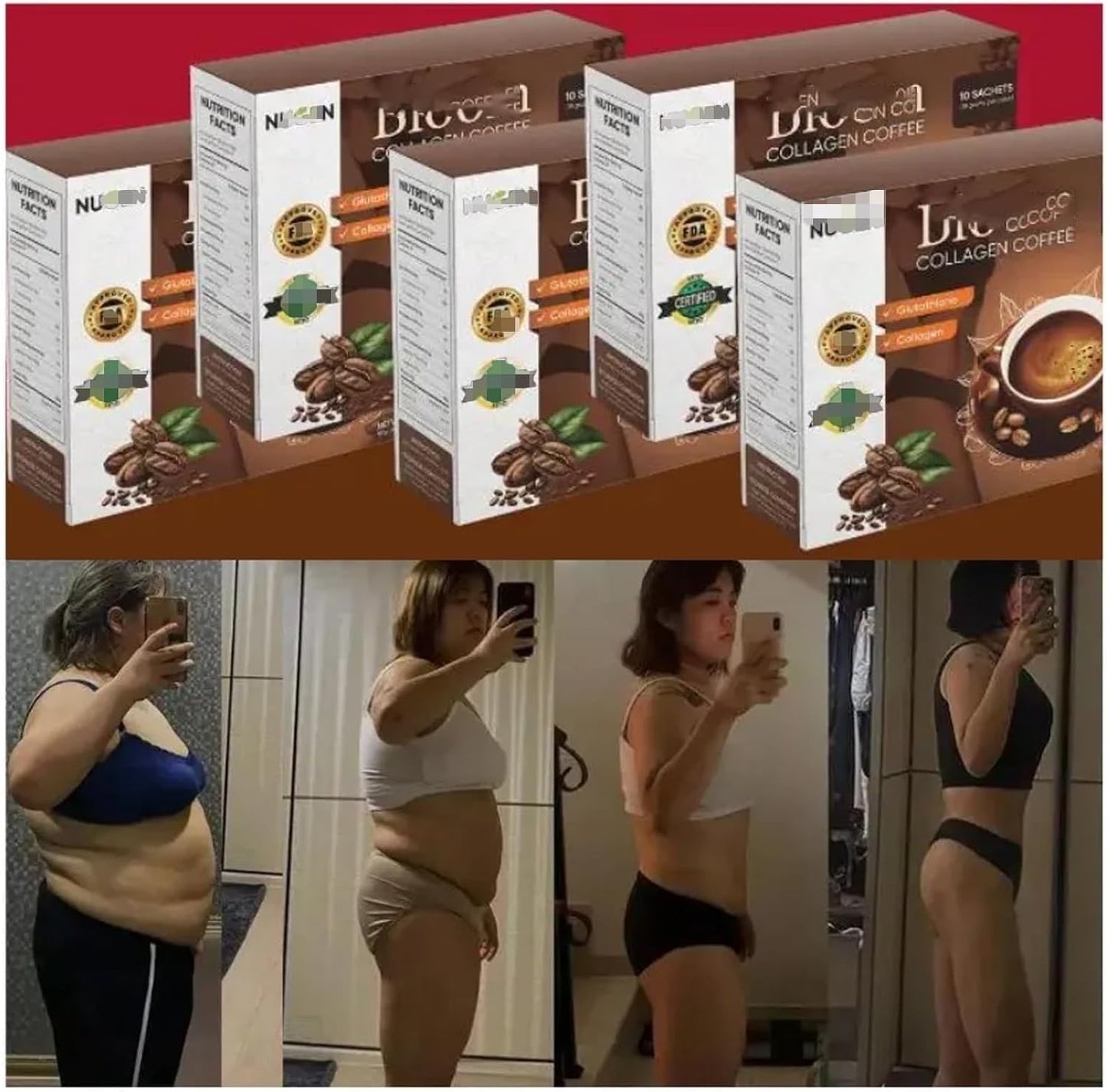 Collagen Coffee Powder Sachets – Beauty-Enhancing Slimming Coffee