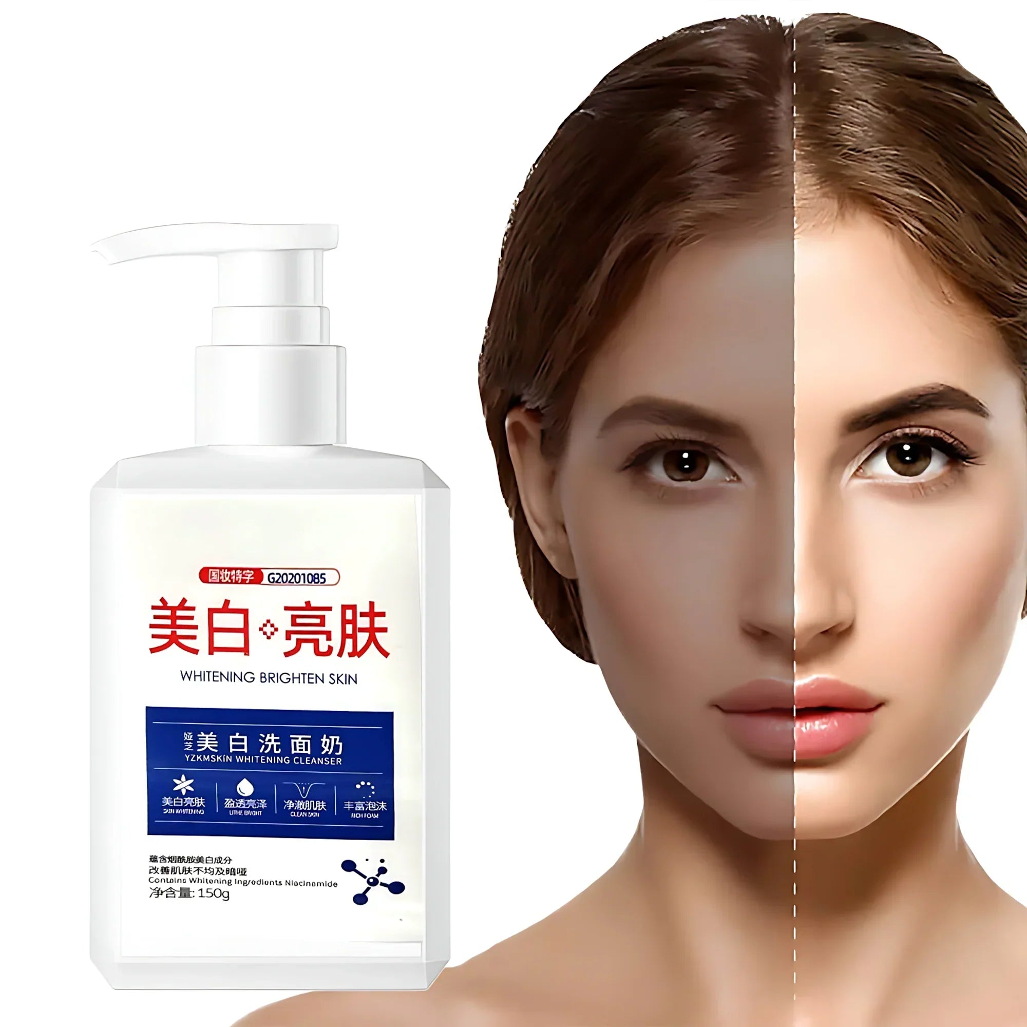 Y.Z.M. Whitening Brighten Skin Cleanser – Deep Cleansing & Brightening Face Wash