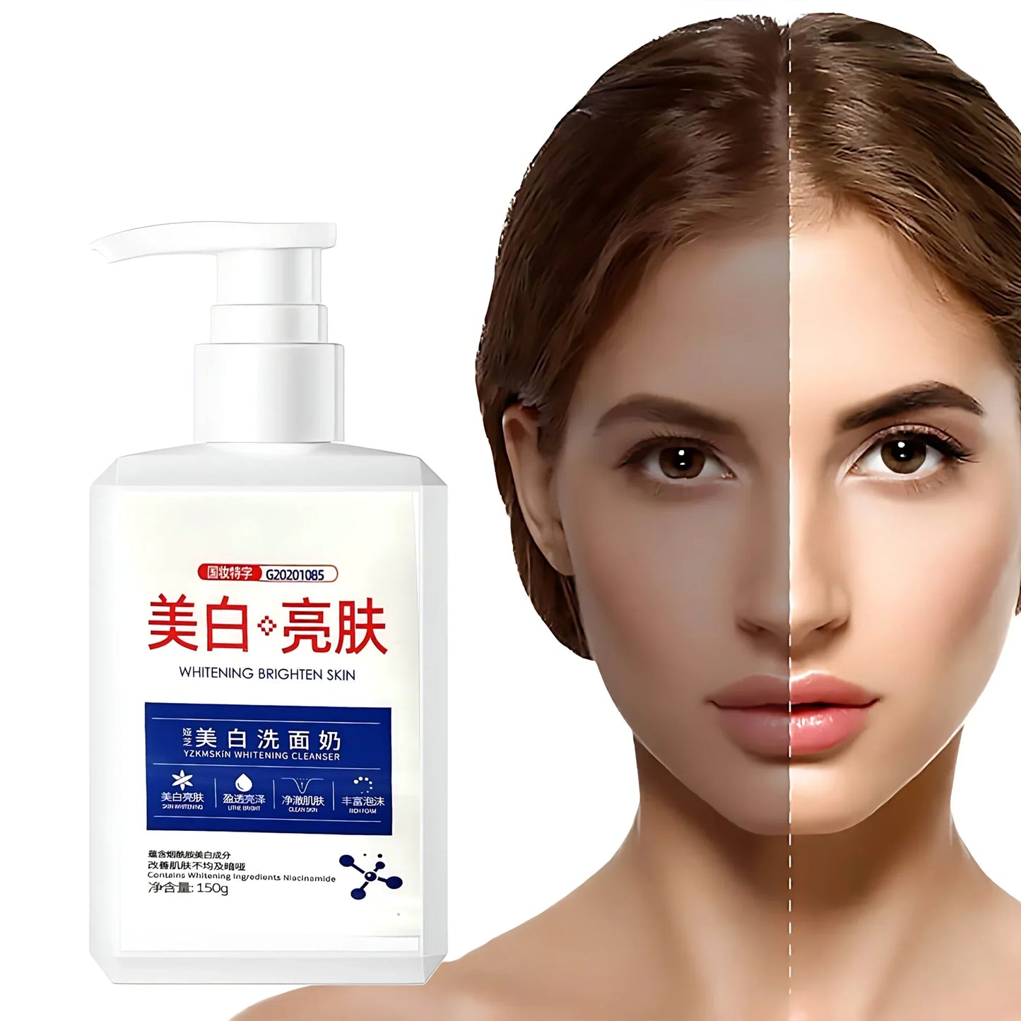 Y.Z.M. Whitening Brighten Skin Cleanser – Deep Cleansing & Brightening Face Wash