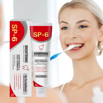 YAYASHI SP-6 Ultra Whitening Toothpaste – Probiotic Formula for Stain Removal